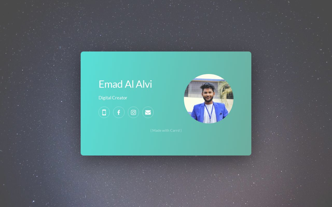 Carrd profile picture for @emad